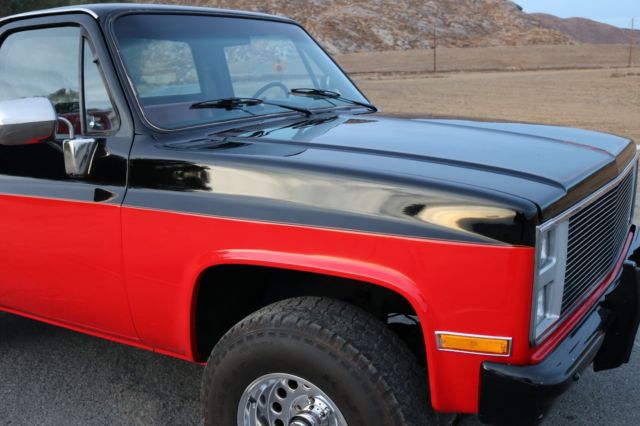 1985 black and red Chevrolet Other Pickups Standard Cab Pickup