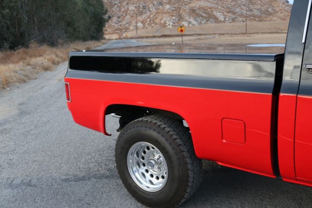 1985 black and red Chevrolet Other Pickups Standard Cab Pickup