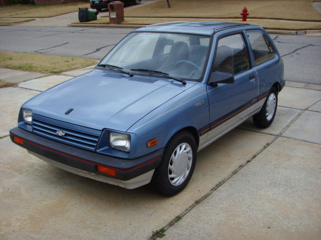 1985 Blue Chevrolet Sprint Hatchback