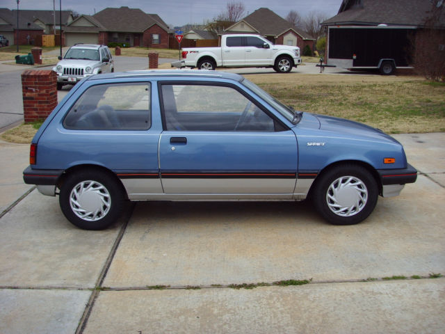 1985 Blue Chevrolet Sprint Hatchback