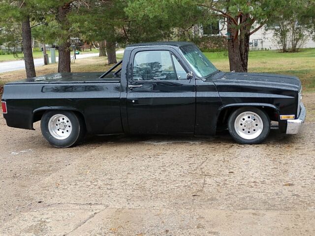 1985 Black Chevrolet C-10 custom regular cab