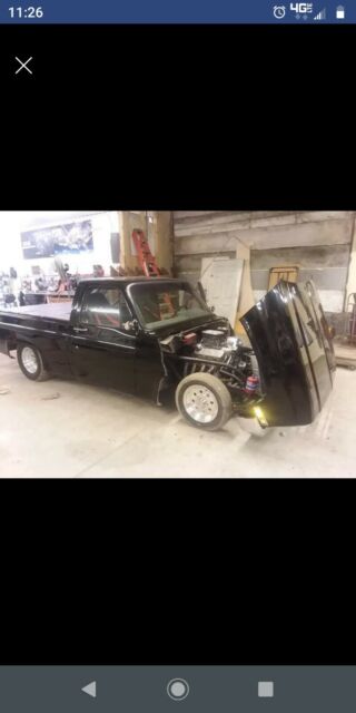 1985 Black Chevrolet C-10 custom regular cab