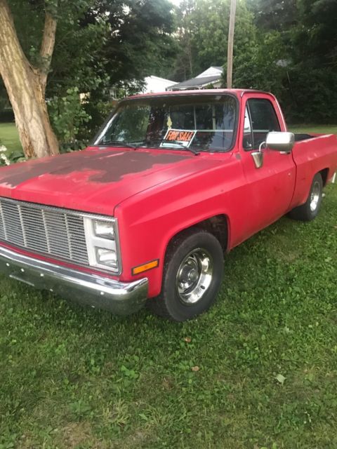 1985 Red Chevrolet C-10 Standard Cab Pickup
