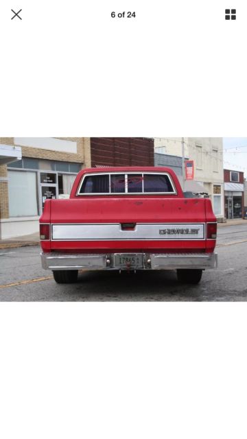 1985 Red Chevrolet C-10 Standard Cab Pickup
