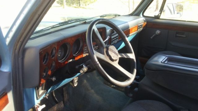 1985 Light Blue, Grey Rally Stripes Chevrolet C-10 Standard Cab Pickup