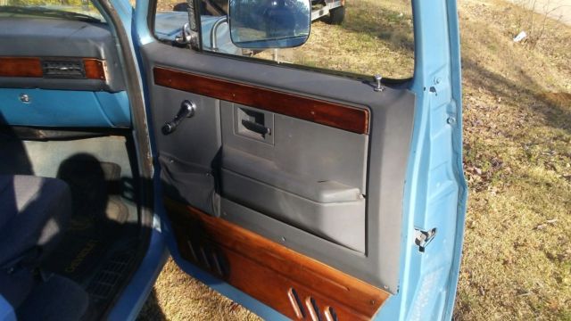 1985 Light Blue, Grey Rally Stripes Chevrolet C-10 Standard Cab Pickup