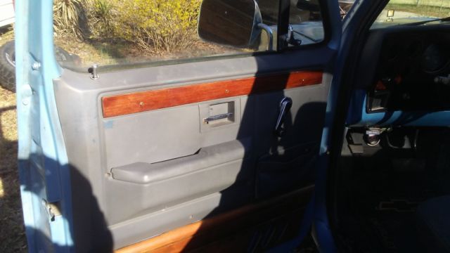 1985 Light Blue, Grey Rally Stripes Chevrolet C-10 Standard Cab Pickup