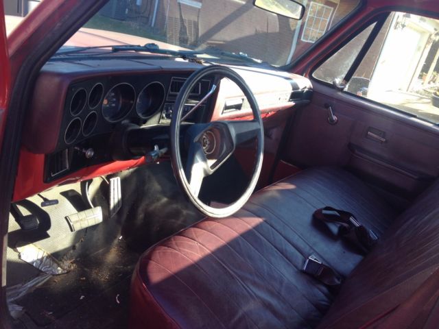 1985 Red Chevrolet C-10 SQUARE BODY
