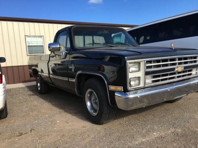 1985 Black Chevrolet C-10