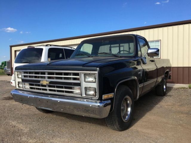 1985 Black Chevrolet C-10