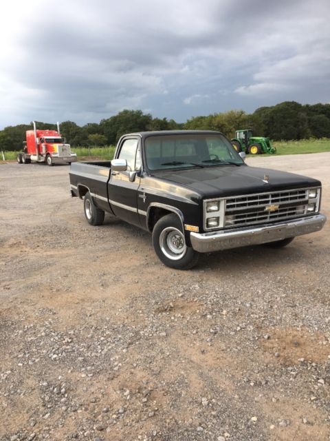 1985 Black Chevrolet C-10