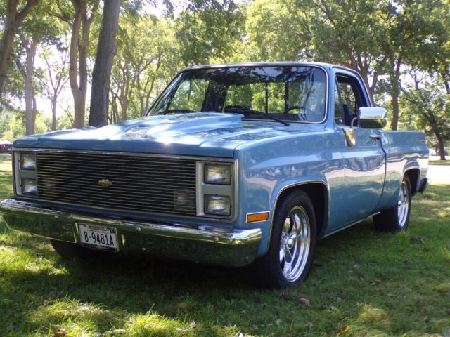 1985 Blue Chevrolet C-10 Short Box