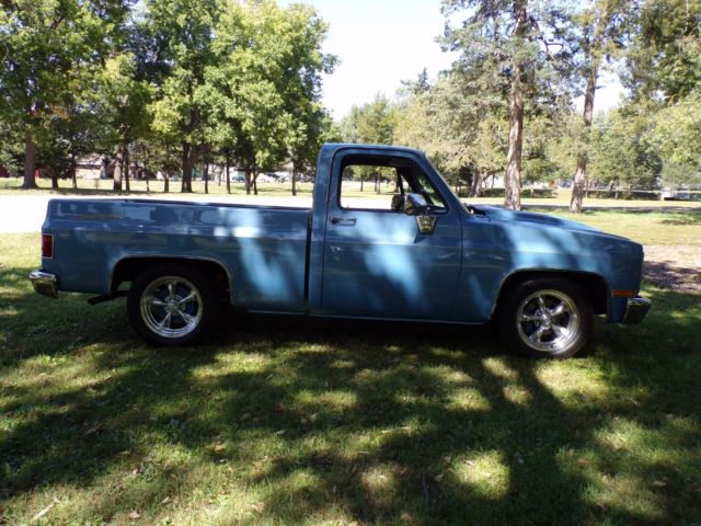 1985 Blue Chevrolet C-10 Short Box