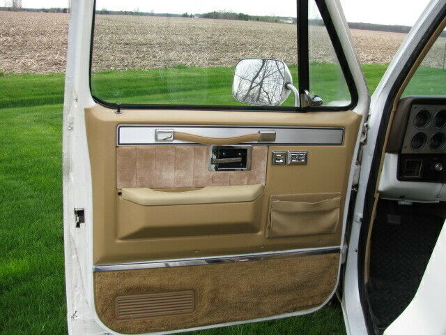 1985 White-Tan Chevrolet C-10