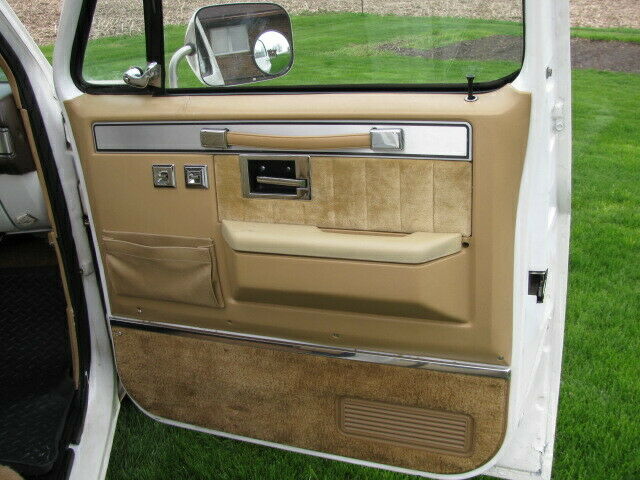 1985 White-Tan Chevrolet C-10