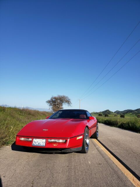 1985 Red Chevrolet Corvette Coupe