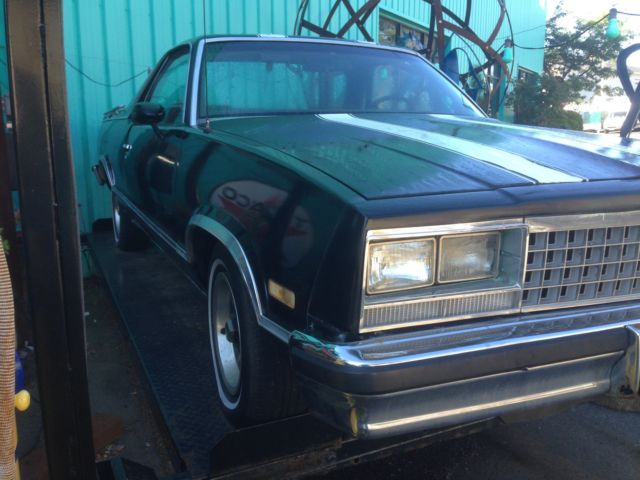 1985 Black Chevrolet El Camino