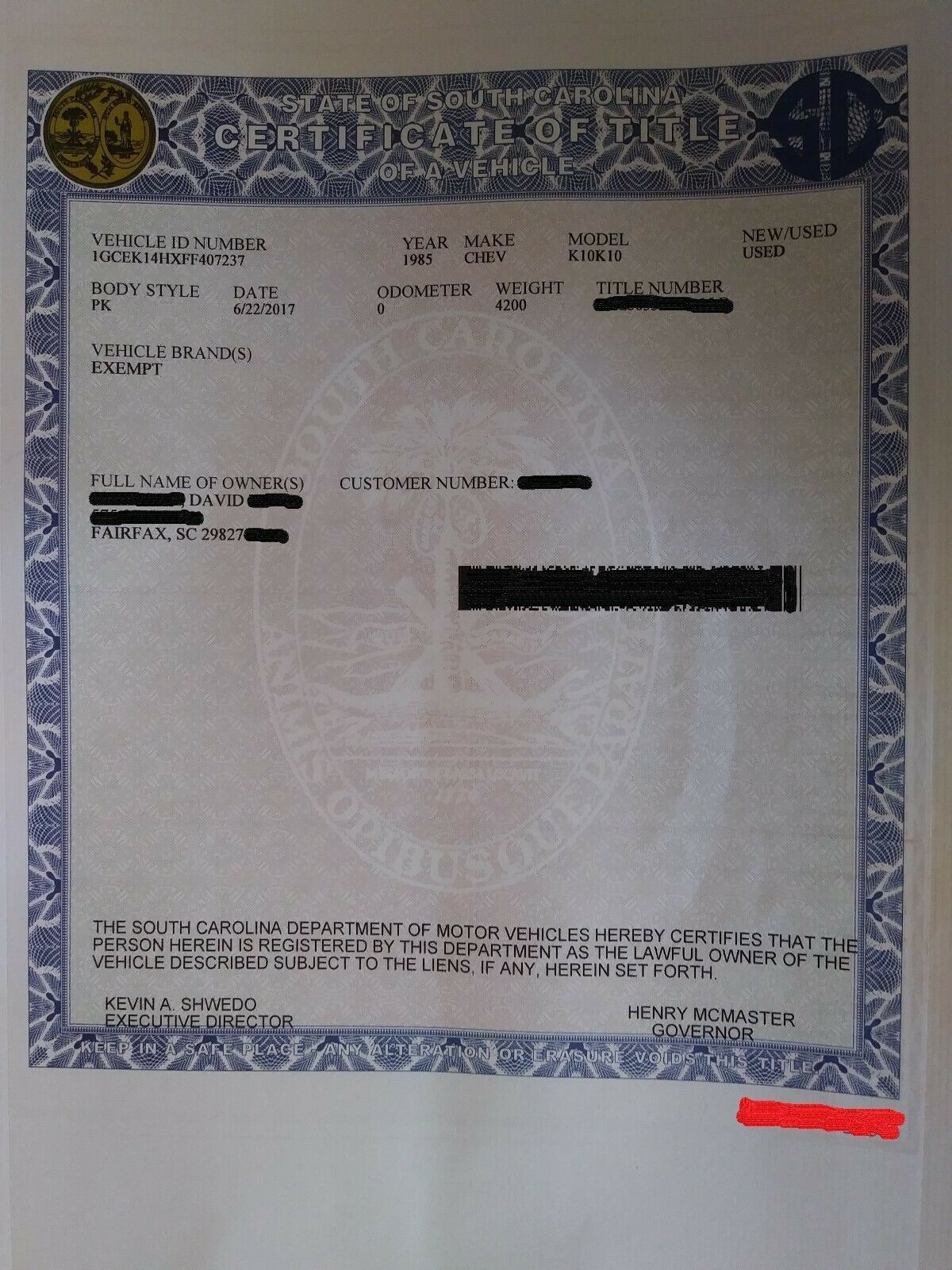 1985 Chevrolet Other Pickups