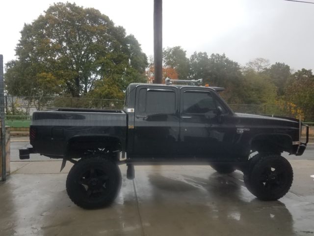 1985 Black Chevrolet C/K Pickup 3500 Crew Cab Pickup