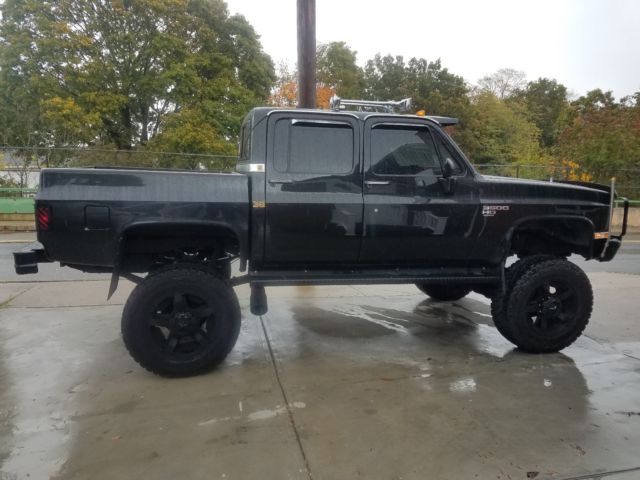 1985 Black Chevrolet C/K Pickup 3500 Crew Cab Pickup