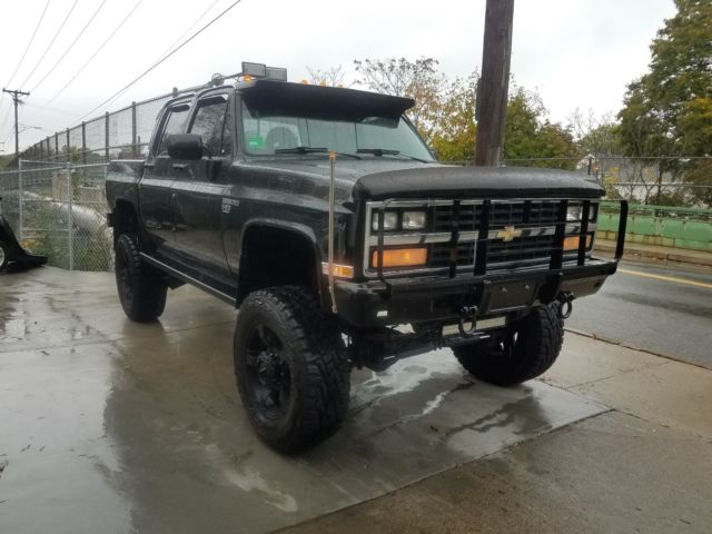 1985 Black Chevrolet C/K Pickup 3500 Crew Cab Pickup