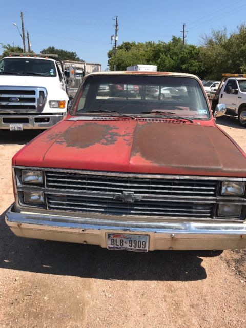 1985 Red Chevrolet C-10 Standard Cab Pickup