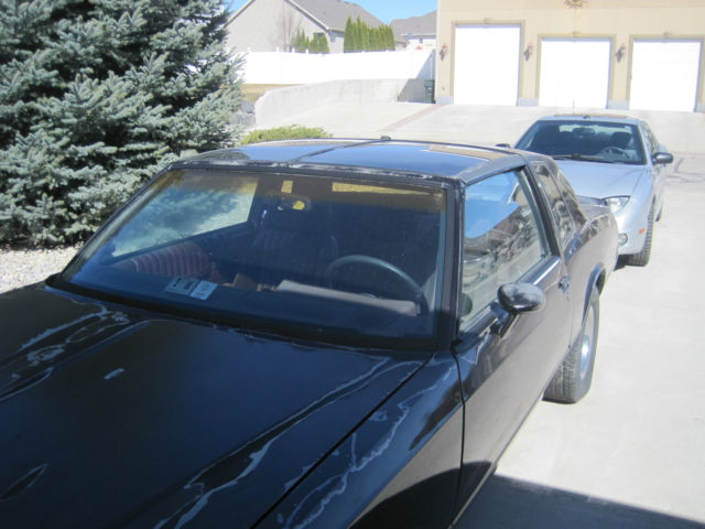 1985 Black/MAROON Chevrolet Monte Carlo 2 DOOR T-TOP