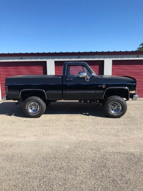 1985 Black Chevrolet K10 Standard Cab Pickup
