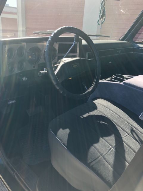 1985 Black Chevrolet K10 Standard Cab Pickup