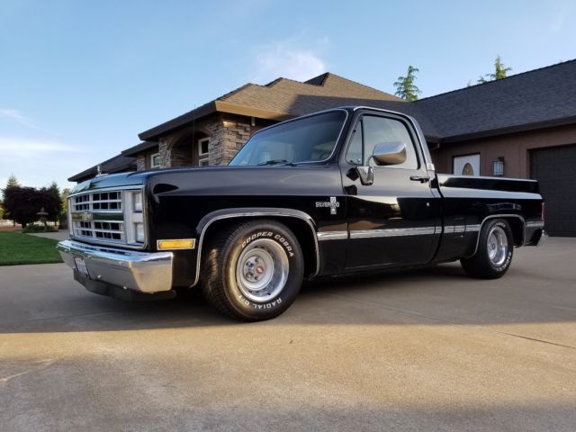 1985 Black Chevrolet C-10 Standard Cab Pickup