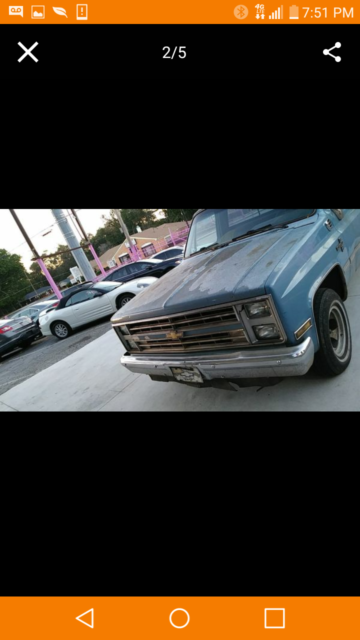 1985 Sky blue Chevrolet C/K Pickup 1500 Pick up