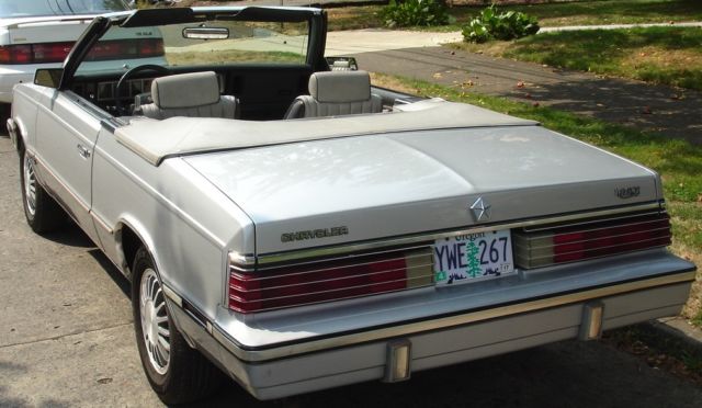 1985 Silver Gray Chrysler LeBaron Convertible