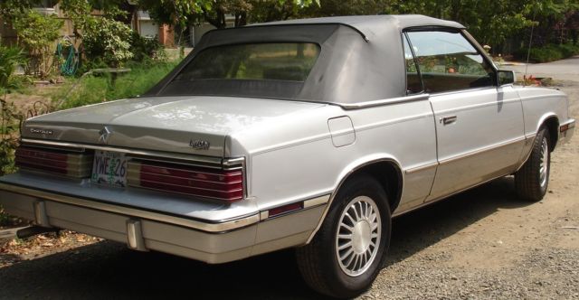 1985 Silver Gray Chrysler LeBaron Convertible