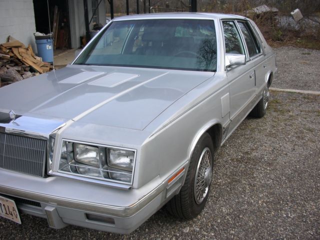 1985 Silver Chrysler LeBaron Sedan