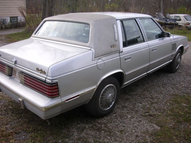 1985 Silver Chrysler LeBaron Sedan