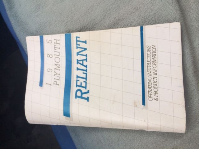 1985 White Chrysler Other Sedan