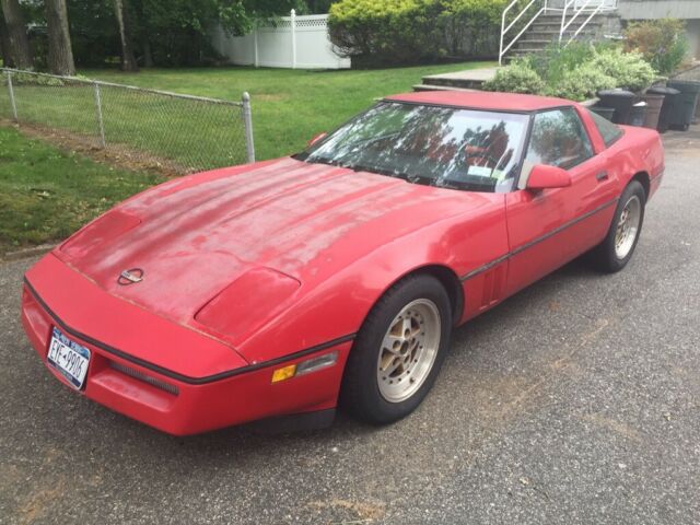 1985 Red Chevrolet Corvette