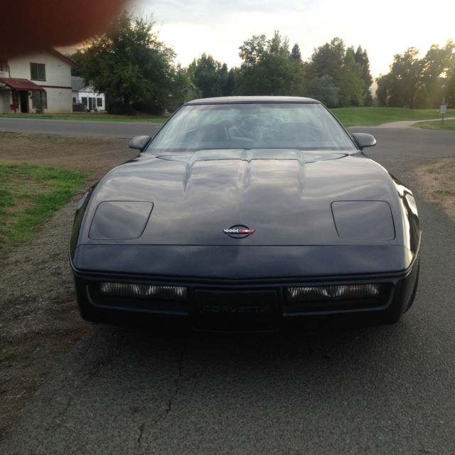 1985 Black Chevrolet Corvette T Top