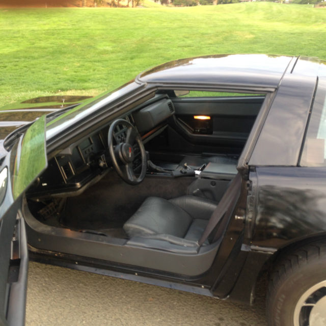 1985 Black Chevrolet Corvette T Top