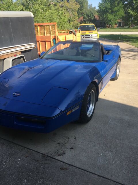 1985 Blue Chevrolet Corvette Convertible