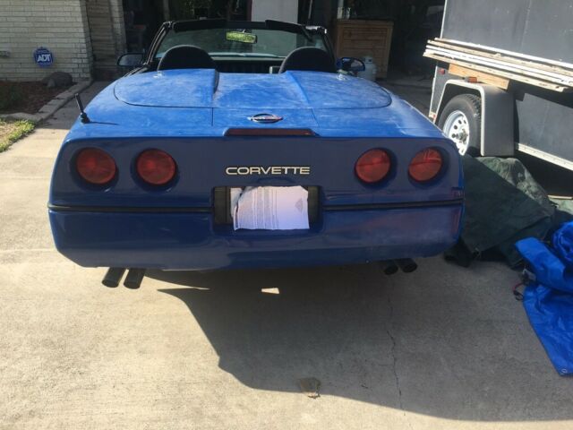 1985 Blue Chevrolet Corvette Convertible
