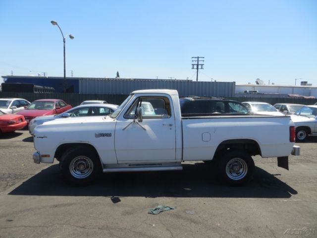 1985 White Dodge Ram 1500