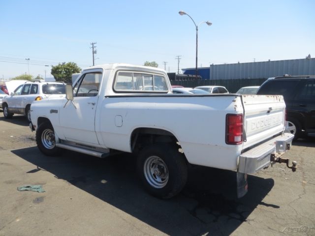 1985 White Dodge Ram 1500