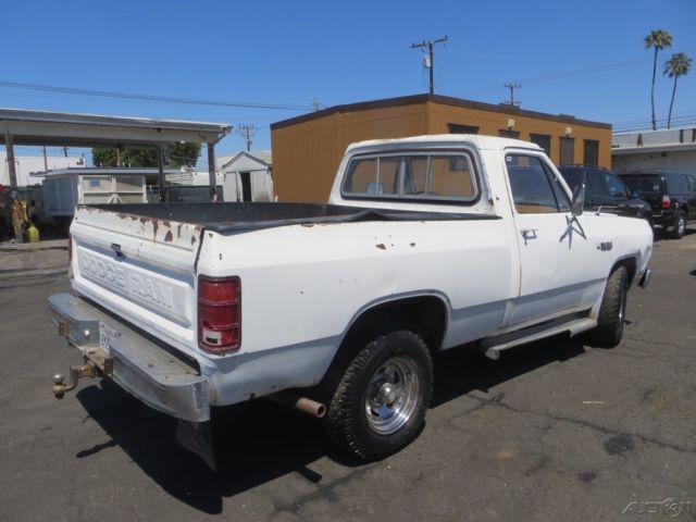 1985 White Dodge Ram 1500