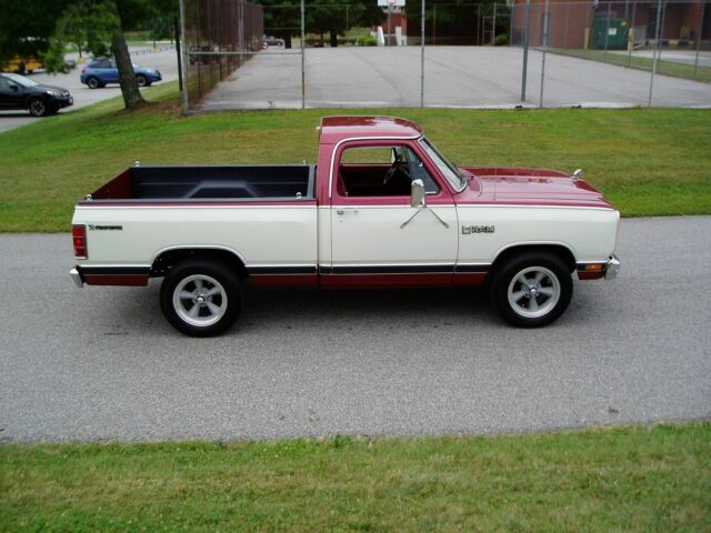 1985 Red & White Dodge Ram 1500 Regular Cab Pickup