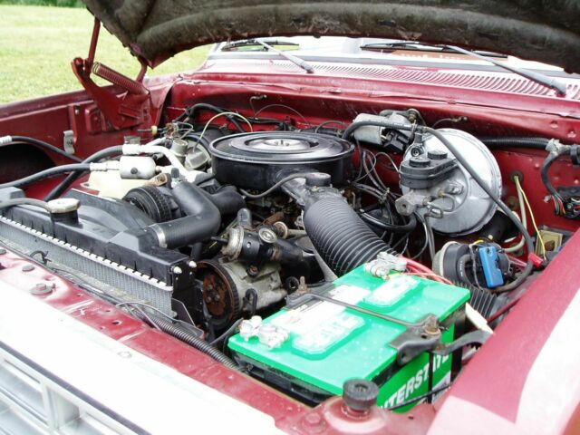 1985 Red & White Dodge Ram 1500 Regular Cab Pickup