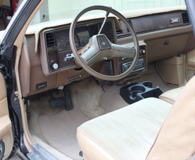 1985 Black and Silver Chevrolet El Camino Pickup