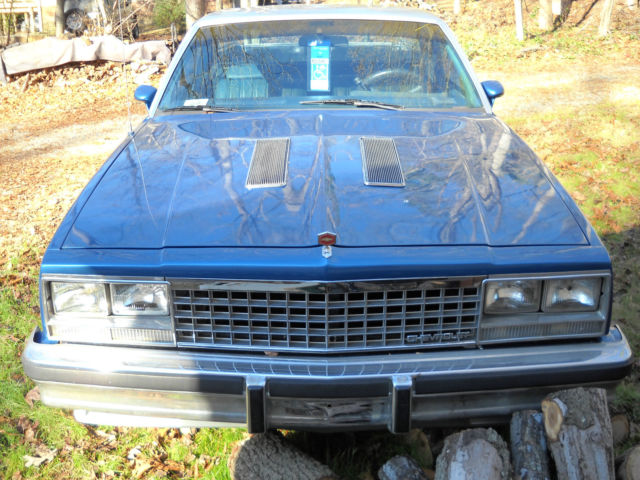 1985 Shelby Blue/Gray Chevrolet El Camino