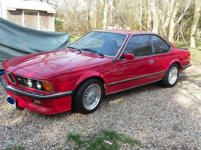 1985 Cinnabar red BMW M6 Coupe