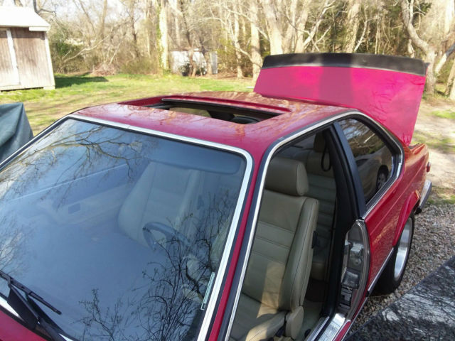 1985 Cinnabar red BMW M6 Coupe